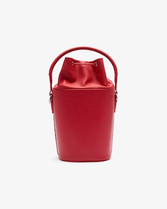 Bolsa bucket feminina Chantaco pequena em piqu&eacute; de couro