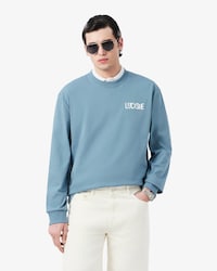 Camiseta de Manga Longa com Estampa Relaxed Fit