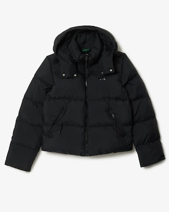 Jaqueta Puffer com Capuz com Caimento Relaxado