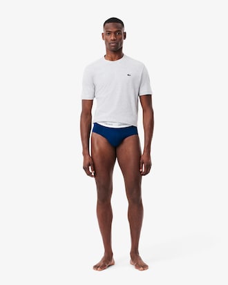 Cueca Slip em Algod&atilde;o com Elastano