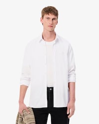 Camisa de Poplin Elastizada Slim Fit