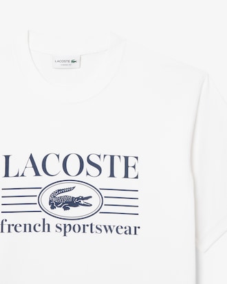 Camiseta de Algodão com Estampa Ajuste Clássico