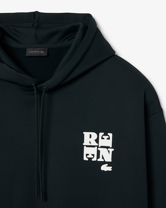 Moletom com Capuz e Emblema Runway