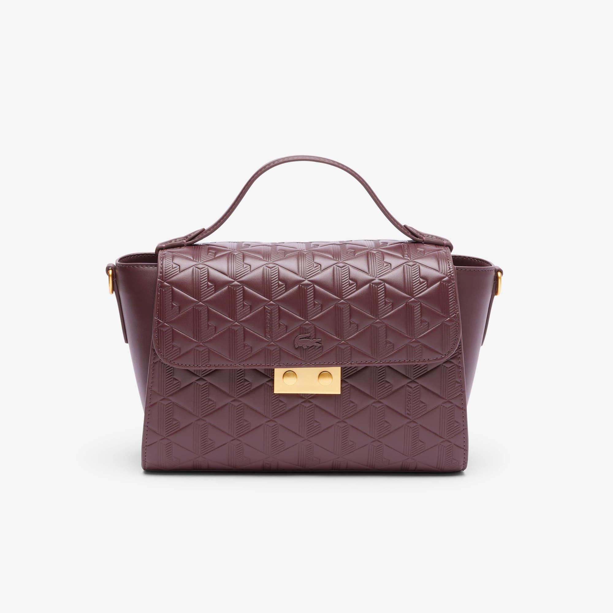 Bolsa Tiracolo Feminina Lacoste Maheki em Couro Estampado