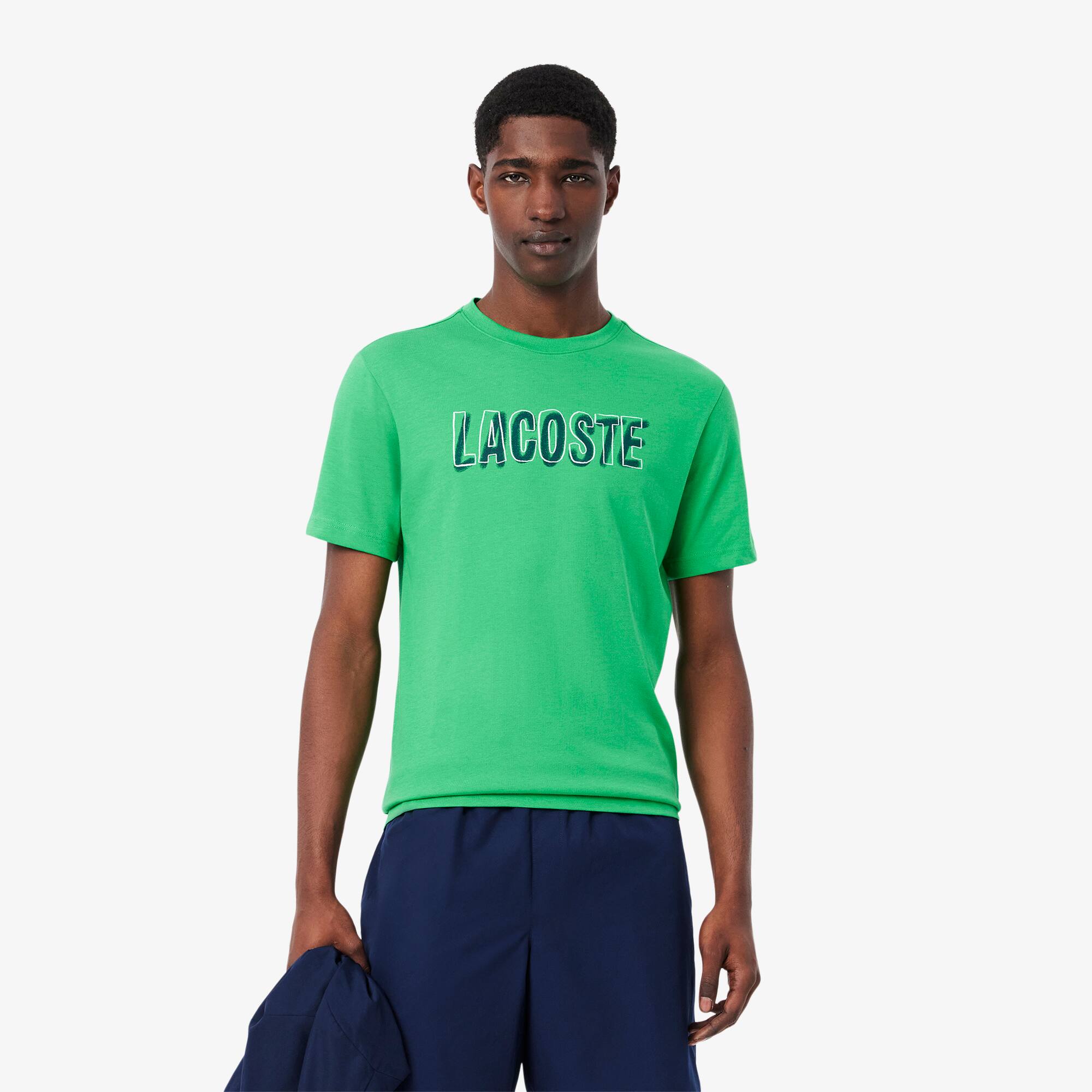 Camiseta Ultra Dry Fit Lacoste Esportiva em Malha Técnica