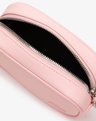 Bolsa tiracolo feminina Lacoste pequena com z&iacute;per