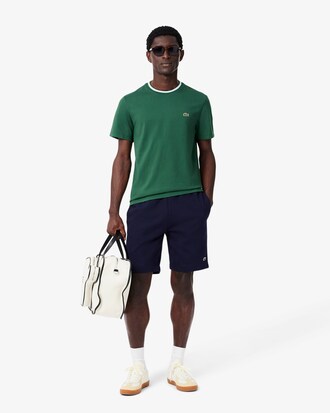 Shorts Masculino Lacoste de Lã de Algodão Escovado Orgânico