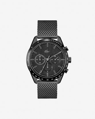 Men's Lacoste Boston Black Steel Chronograph Watch