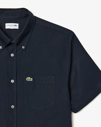 Camisa Oxford Manga Corta Fit Regular