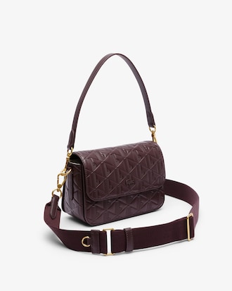 Bandolera De Cuero Con Relieve Maheki