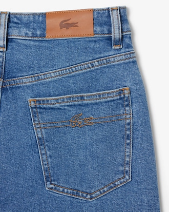 Pantal&oacute;n vaquero de corte recto y tiro alto