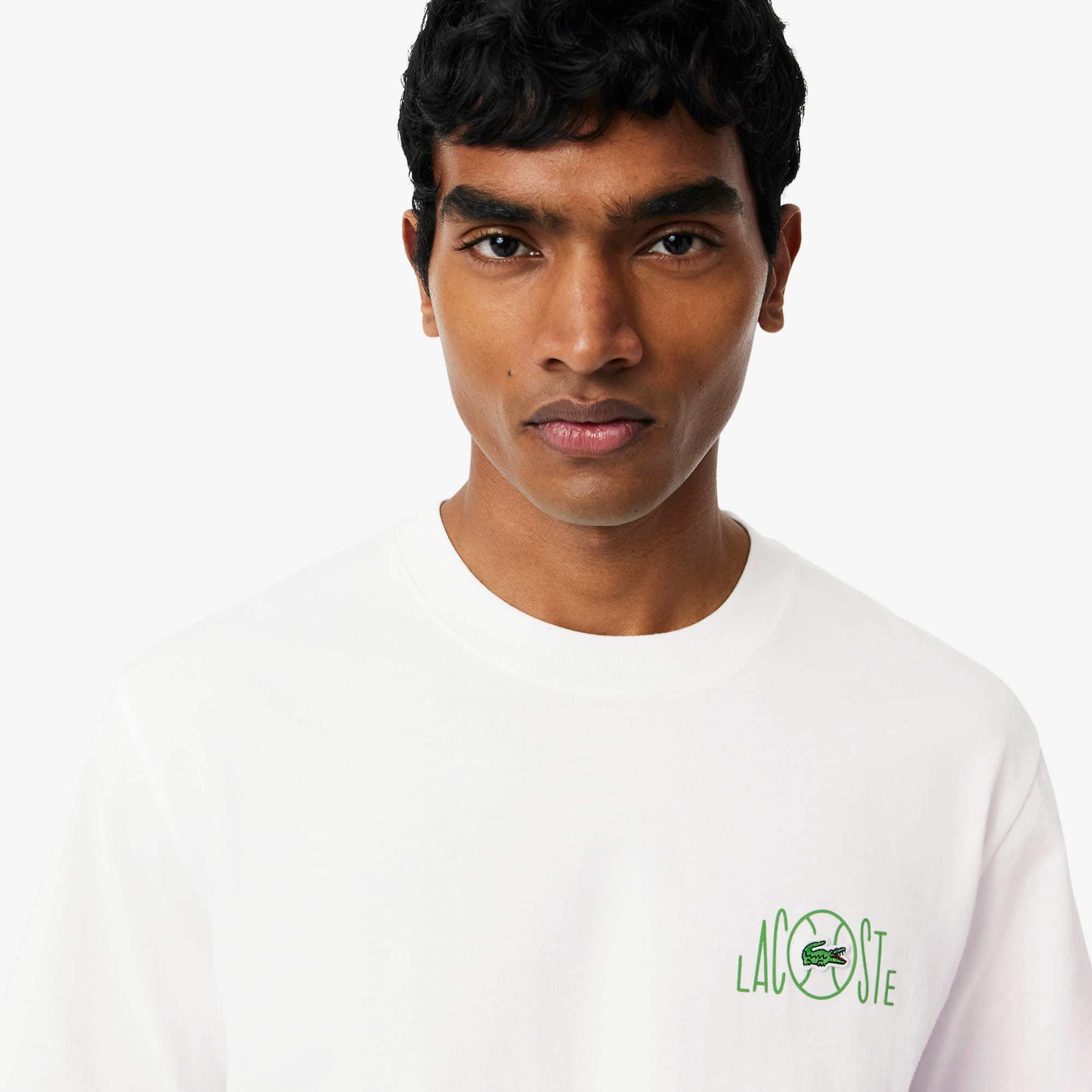 Camiseta de Algodão texturizada Estampada