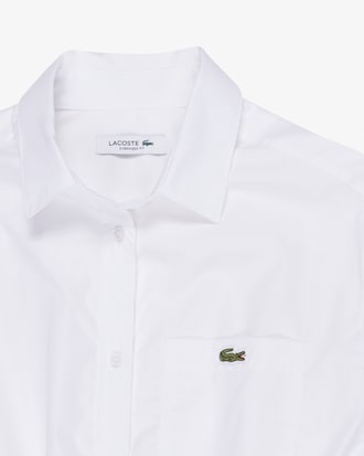 Vestido Camisa Oversized em Popeline