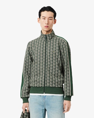 Jaqueta Track Jacquard com Z&iacute;per Paris