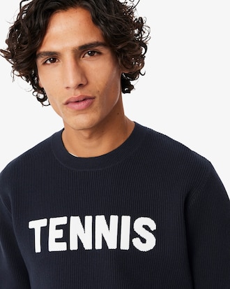 Jersey de Cuello Redondo de Jacquard Tennis