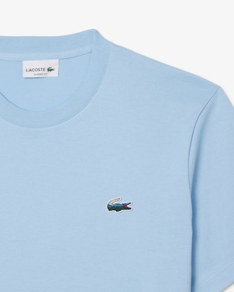 Camiseta de Crocodilo de Paisagem de Malha Pesada