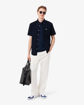 Camiseta de Piqu&eacute; Pesado em Algod&atilde;o e Linho