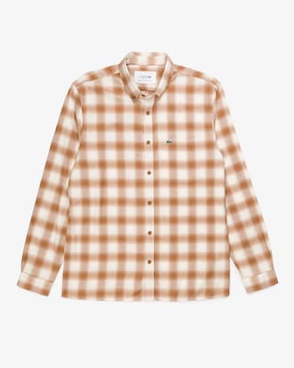 Camisa Xadrez Flanelada com Mistura de Algod&atilde;o E L&atilde;
