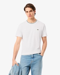 Remera de Algod&oacute;n con Cuello Acanalado Fit Regular