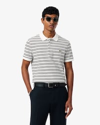 Polo em Petit Piqu&eacute; Listrada &ndash; Classic Fit