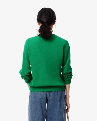 Cardigan De Lana Con Escote En V Fit Relajado
