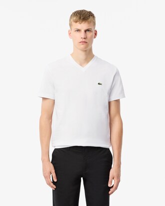 Camiseta de Algod&atilde;o com Gola V