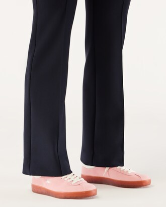 Zapatillas De Mujer Baseshot De Cuero