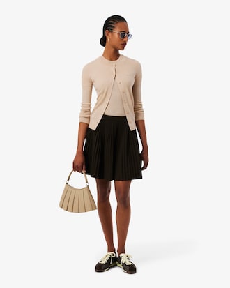 Rib Knit Merino Wool Cardigan