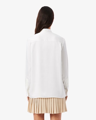 Camisa de corte regular con cuello amovible