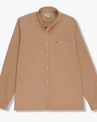 Camisa De Sarga De Algodón Regular Fit