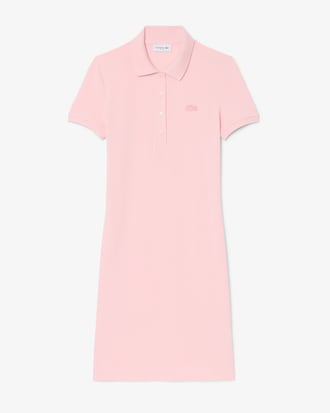 Vestido Polo Slim Fit em Mini Piqu&eacute; Stretch