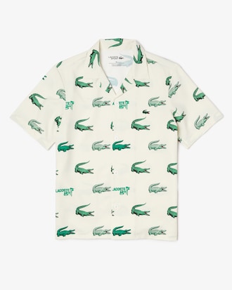 Camisa de hombre Lacoste Golf de manga corta con estampado