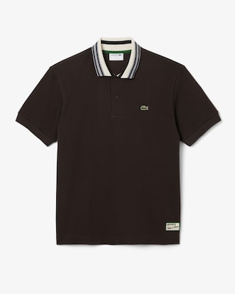 Polo con Cuello Rayado Fit Clásico Hecho en Francia