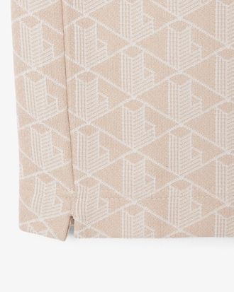 Polo Cl&aacute;ssico Fit em Jacquard Monograma