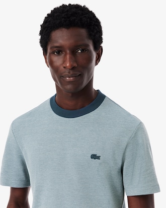 Remera Piqué Con Cuello Contrastado