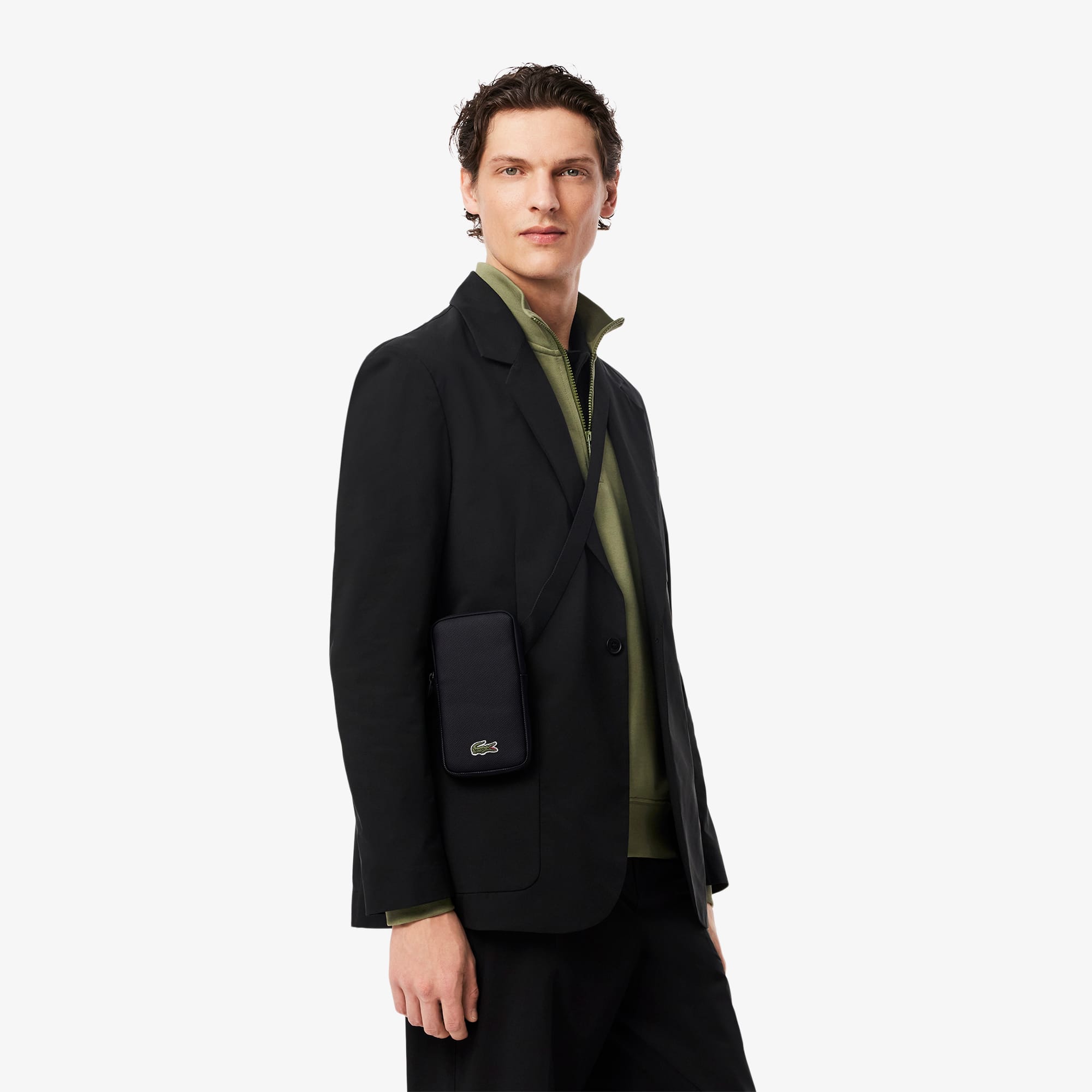 Suporte de Celular e Cartão com Bolso Lacoste