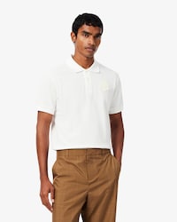Polo de Golfe Mini Piqu&eacute; com Detalhe de Emblema El&aacute;stico