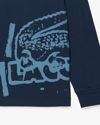 Camiseta Masculina Manga Longa em Modelagem Solta