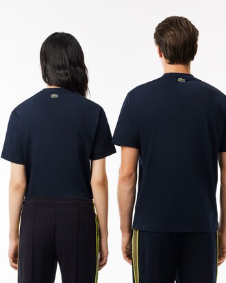 Camiseta em Algod&atilde;o com Estampa Assinada