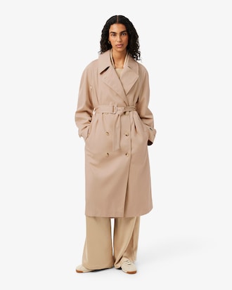 Oversized Water-Repellent Trench Coat