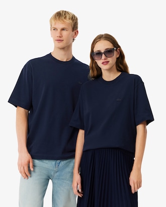 Camiseta de Malha Pesada de Caimento Folgado