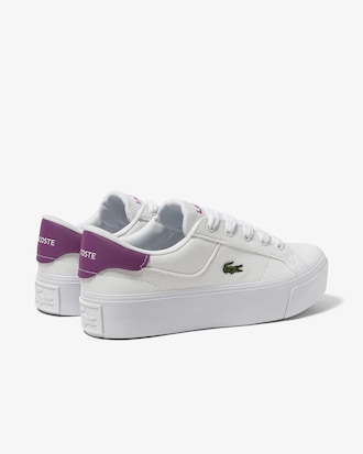 T&ecirc;nis feminino Lacoste Ziane Platform em tecido