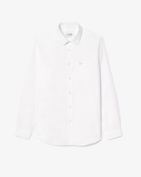 Camisa em Popeline de Algod&atilde;o de Caimento Regular