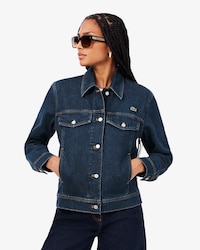 Jaqueta em Denim de Algod&atilde;o