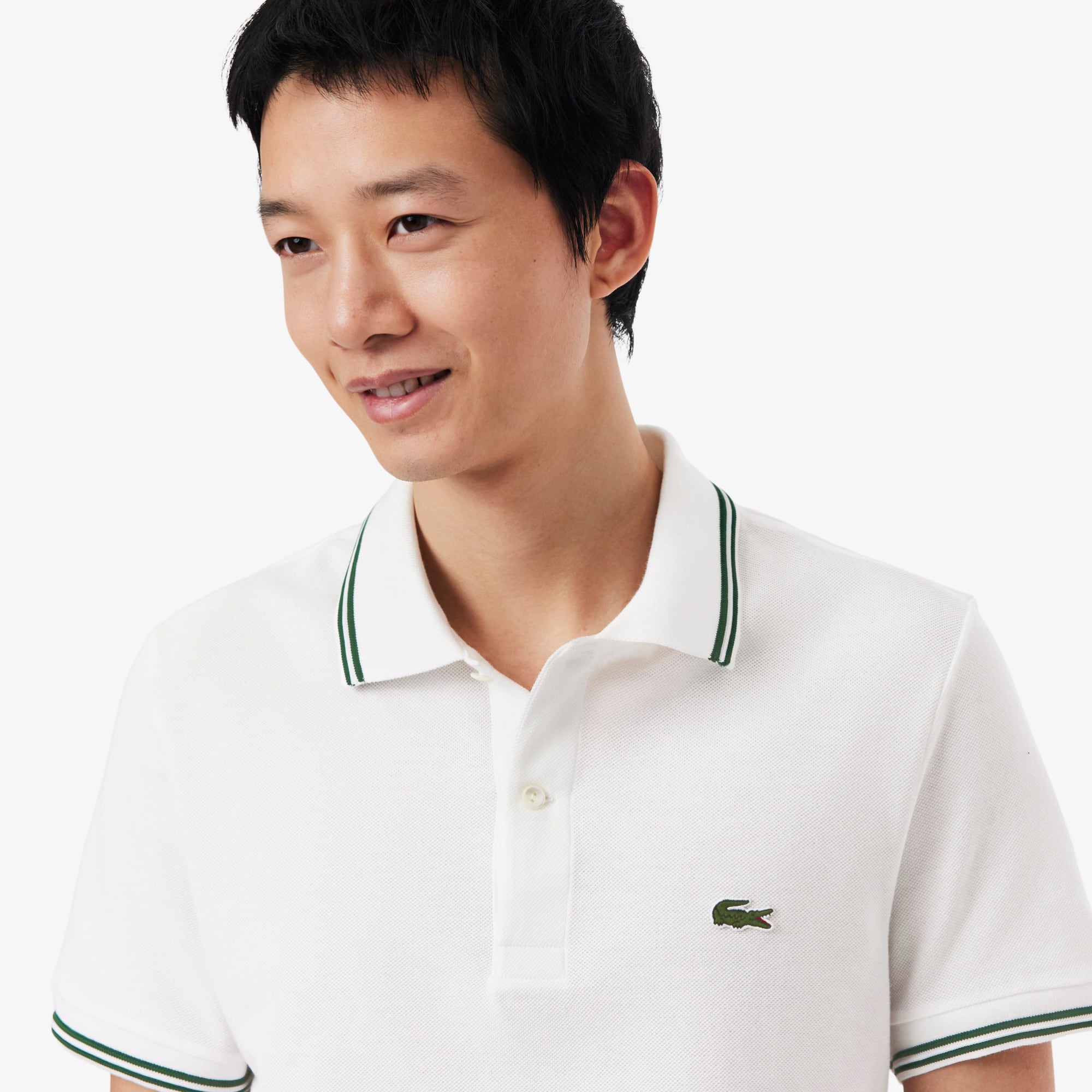 lidnm Te/Ca Milled Light Polo Lサイズ Camisa Polo Piquet Masculina Trim Accent L.12.12 Lacoste