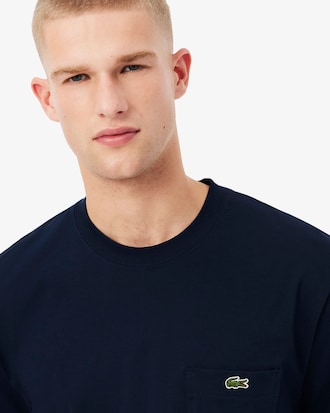 Camiseta de Algod&atilde;o com Bolso no Peito