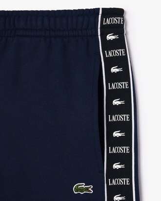 Short De Felpa Con Rayas Y Logo