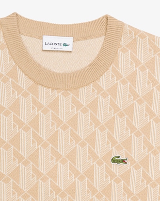 Su&eacute;ter Masculino em Jacquard de Algod&atilde;o com Modelagem Relaxed