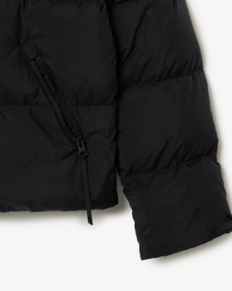 Jaqueta Puffer com Capuz com Caimento Relaxado