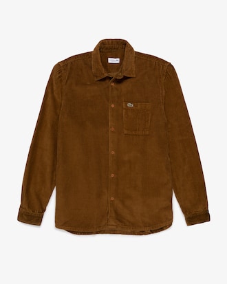 Camisa de Veludo Cotel&ecirc; Modelagem Reta